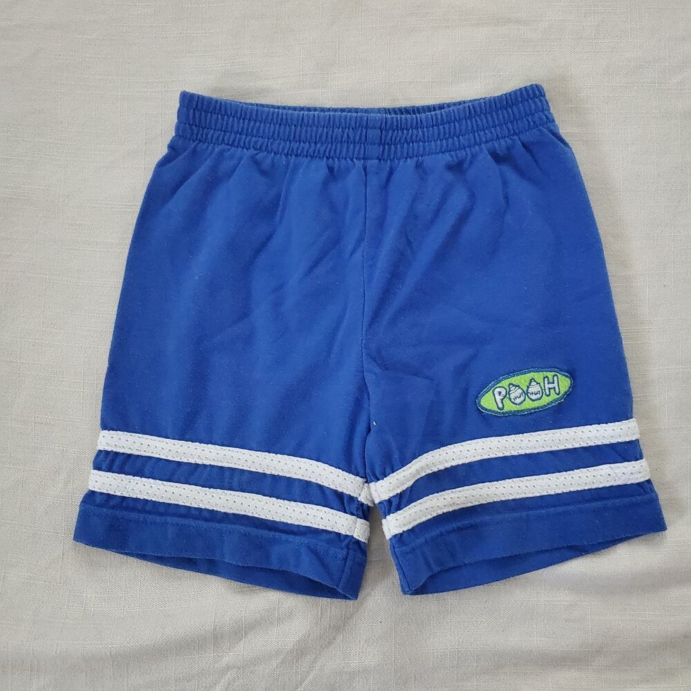 Vintage Pooh Blue Comfy Shorts 3t